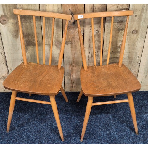 313 - A Pair of 1960s Lightwood Ercol 