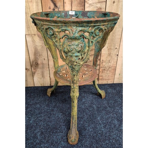 322 - Antique Cast Iron Metal garden table base [67x45cm]