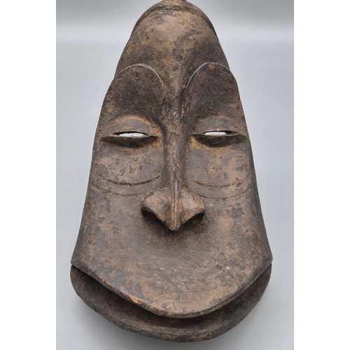 112 - Antique African Tribal Soko Hemba Tribe monkey mask. Hand carved wooden mask. [37cm length] From a p... 