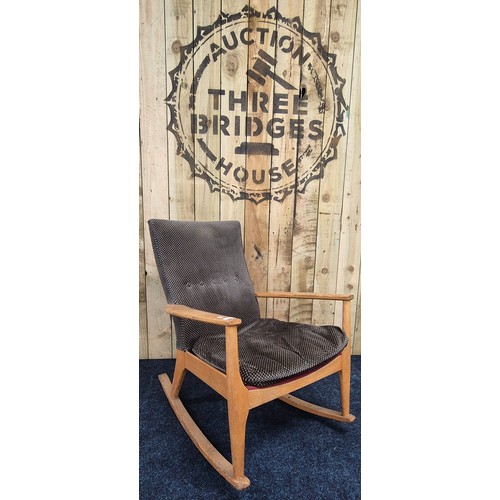 452 - Mid century Parker knoll oak Rocking chair