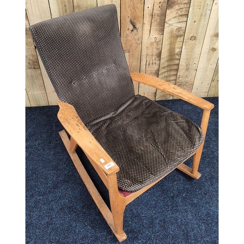 452 - Mid century Parker knoll oak Rocking chair