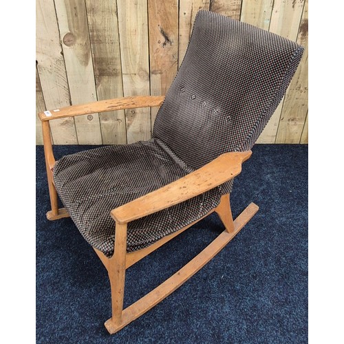 452 - Mid century Parker knoll oak Rocking chair