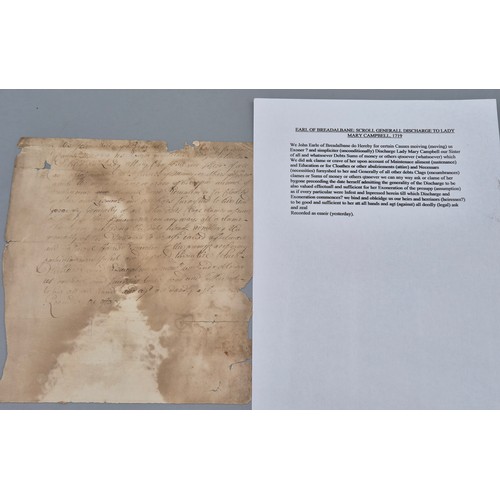 120 - Papers relating to the Campbell family, Earls of Breadalbane.
The following documents were the prope... 