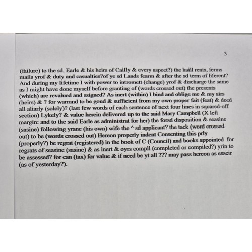 120 - Papers relating to the Campbell family, Earls of Breadalbane.
The following documents were the prope... 