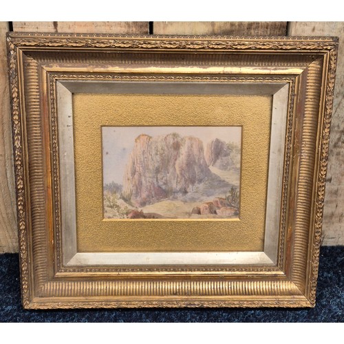 140 - Three antique watercolours framed within antique gilt frames; River and rural scene, Scottish cottag... 