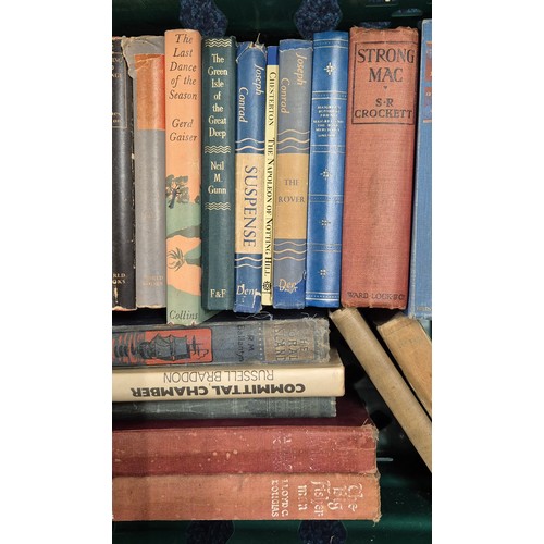 339 - Crate of mixed books; The Pillar by David Walker, Strong Mac by S.R. Crockett, various titles by Jos... 