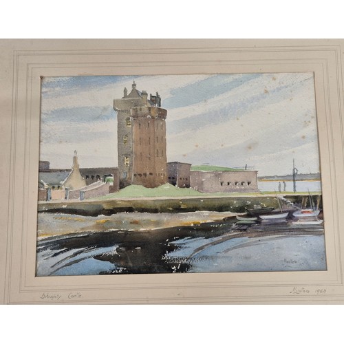 342 - A Collection of various artworks; Oil and watercolours- M. Anderson oil painting- Coastal scene, Ant... 