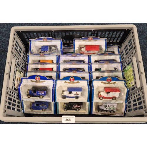 368 - A crate of Oxford Die Cast advertising van models [all boxed]