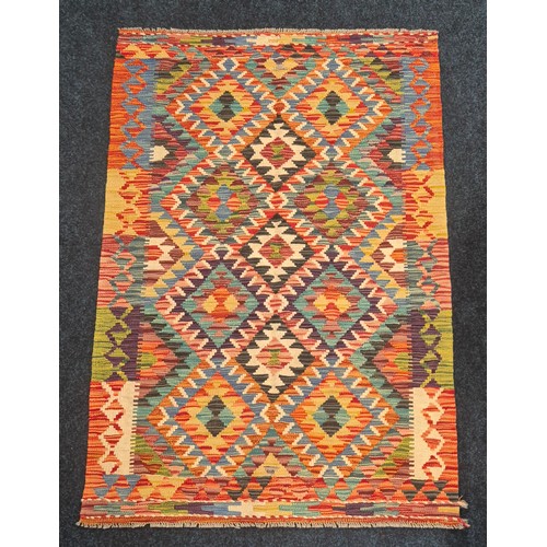 279 - Hand Knotted Chobi Kilim rug. [150x100cm]