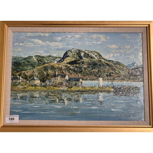 189 - Norman Storrie 
Original oil painting titled 