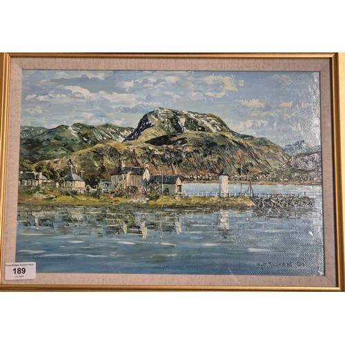 189 - Norman Storrie 
Original oil painting titled 