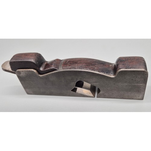 95 - Antique small cast iron shoulder plane by J. Popping of New York. Comes with paperwork showing the h... 