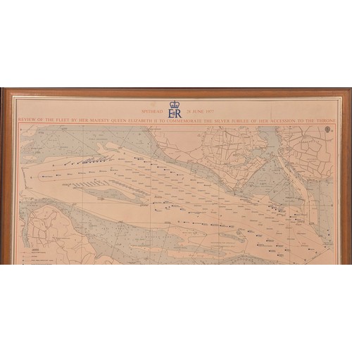 495 - Framed Naval Map 