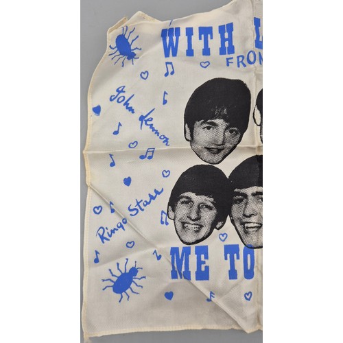 93 - Vintage The Beatles printed handkerchief.