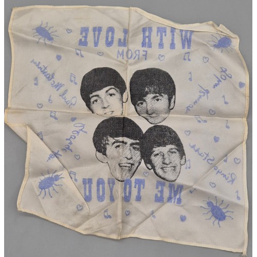 93 - Vintage The Beatles printed handkerchief.