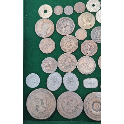 77 - A Collection of antique coinage; 1813 Birmingham three Pence-One Pound Note payable at the workhouse... 