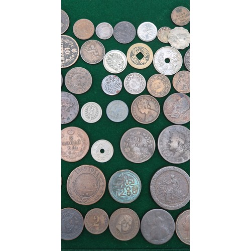 77 - A Collection of antique coinage; 1813 Birmingham three Pence-One Pound Note payable at the workhouse... 