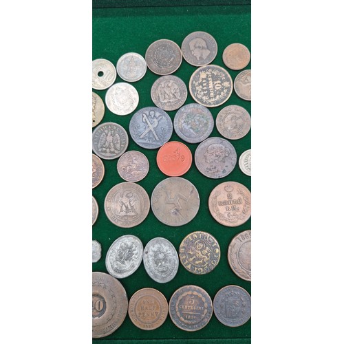 77 - A Collection of antique coinage; 1813 Birmingham three Pence-One Pound Note payable at the workhouse... 