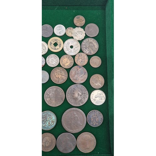 77 - A Collection of antique coinage; 1813 Birmingham three Pence-One Pound Note payable at the workhouse... 