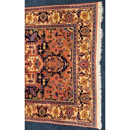 316 - Persian style hand knotted livingroom rug [185.5x126cm]