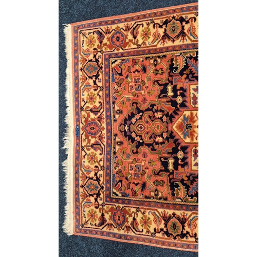 316 - Persian style hand knotted livingroom rug [185.5x126cm]