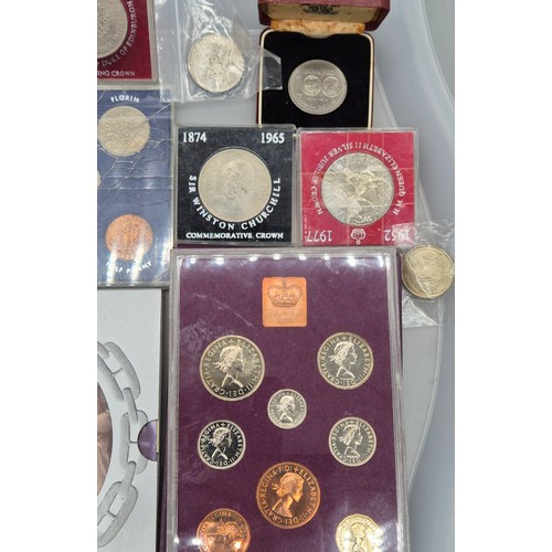 51 - A Tray of mixed British coinage; Isambard Kingdom Brunel coin set, Coinage of Great Britain 1970 and... 