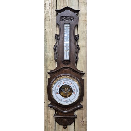 378 - Large Antique Andrew H. Baird Edinburgh barometer [90cm length]