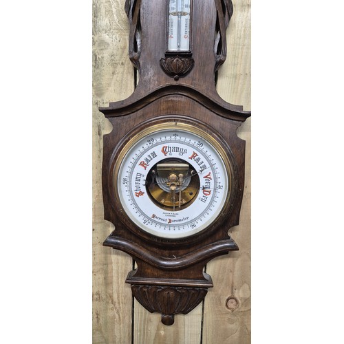 378 - Large Antique Andrew H. Baird Edinburgh barometer [90cm length]