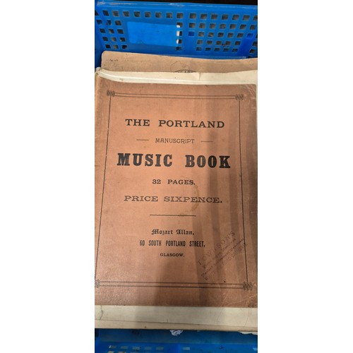 473 - A Collection of vintage music sheets; The Rock bottom, official tourist guide, the phoenix & Scottis... 