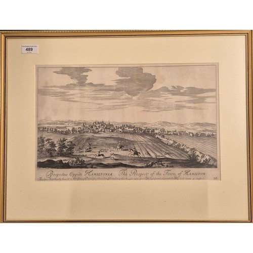 489 - 18th/ 19th century engraving titled 