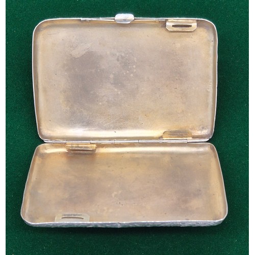 6 - London Silver highly engraved cigarette case. [10.5x7cm] [80.22grams]