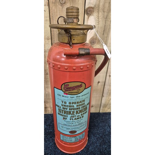 444 - Vintage Conquest Pyrene fire extinguisher.