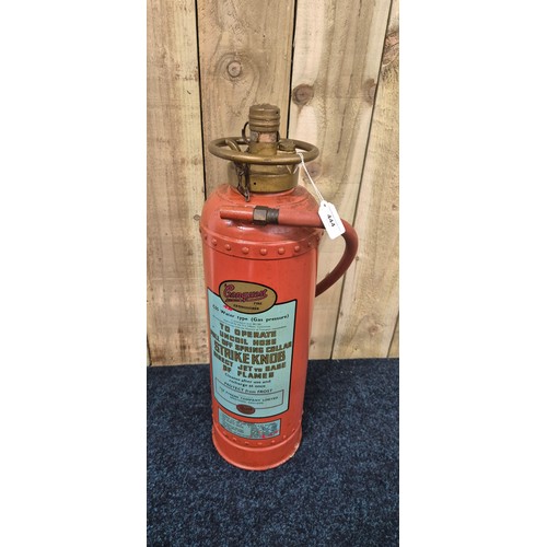 444 - Vintage Conquest Pyrene fire extinguisher.