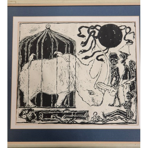 436 - Euan Heng Artist Proof & another Print; First  - Euan L Heng (born 1945), an Artist Proof etching si... 