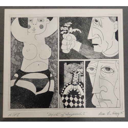 436 - Euan Heng Artist Proof & another Print; First  - Euan L Heng (born 1945), an Artist Proof etching si... 