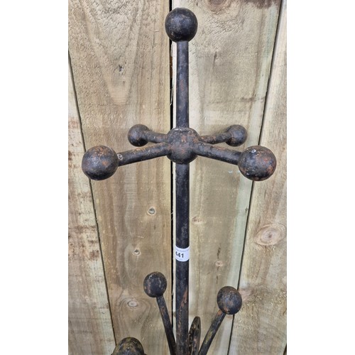 441 - A Large Victorian cast iron roof finial. [120cm high]