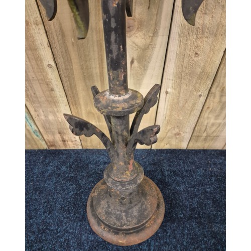 441 - A Large Victorian cast iron roof finial. [120cm high]