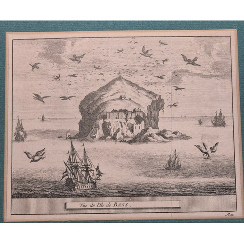 490 - A collection of four 19th century engravings; York cathedral scene, man on the river salmon fishing,... 