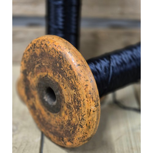 447 - A collection of Two 19th century wooden Bobbin reels.