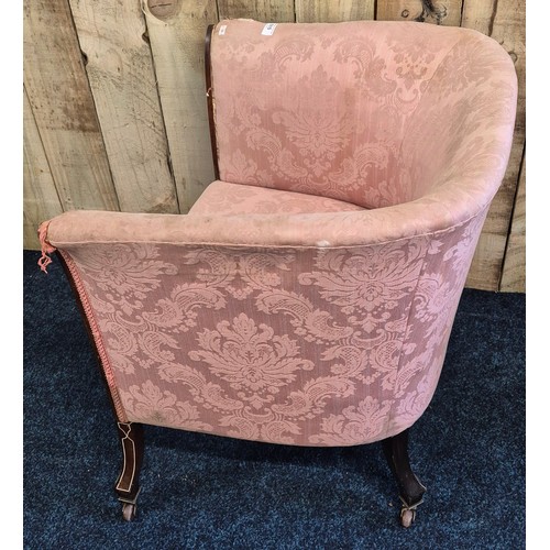 515 - 19th century boudoir tub chair.