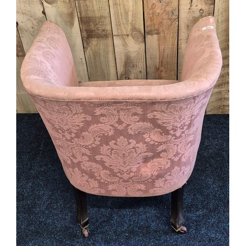 515 - 19th century boudoir tub chair.