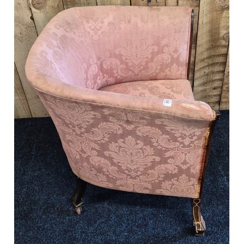 515 - 19th century boudoir tub chair.