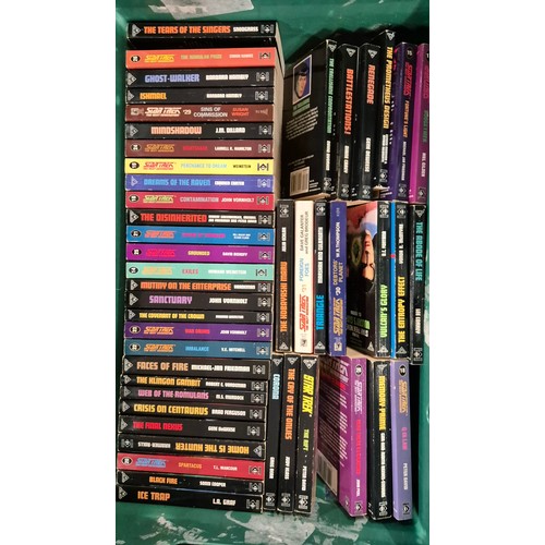 224A - A Crate of vintage Star Trek books by Titan Books.