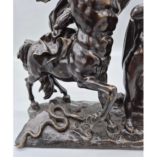 100A - After Francois Rude [French, 1784-1855]
Heavy 19th century Bronze figure group of the education of A... 