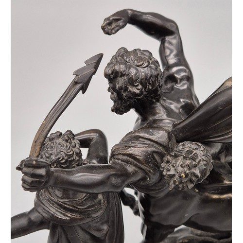 100A - After Francois Rude [French, 1784-1855]
Heavy 19th century Bronze figure group of the education of A... 