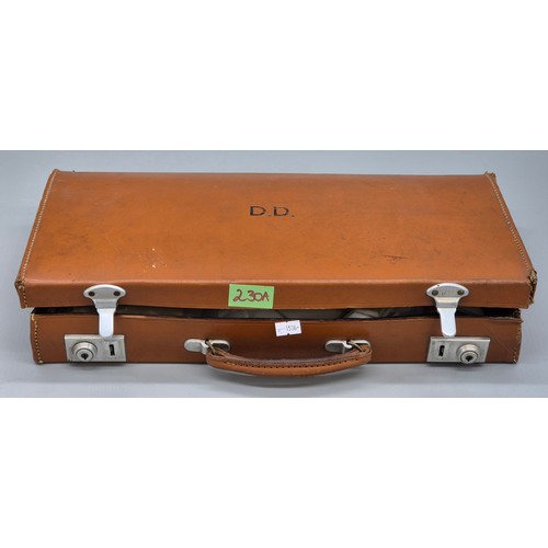 230A - Masonic case and contents; containing various documents printed and hand written on Vellum paper. Gr... 