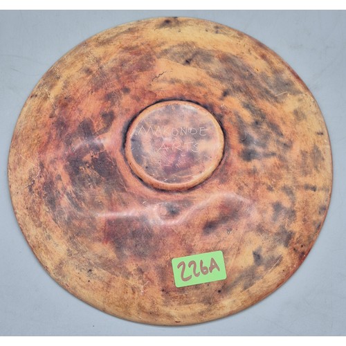 226A - African Tribal Makonde Arts Soapstone plate. [26cm diameter]