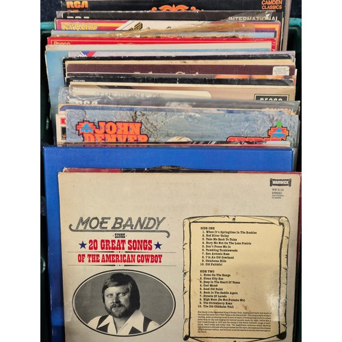 549 - A Crate of LP Vinyl; Jim Reeves, Dick Haymes, Louis Armstrong and many others.