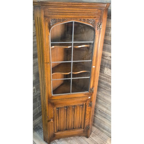 255 - A vintage Old Charm corner cabinet [181x75.39.5cm]