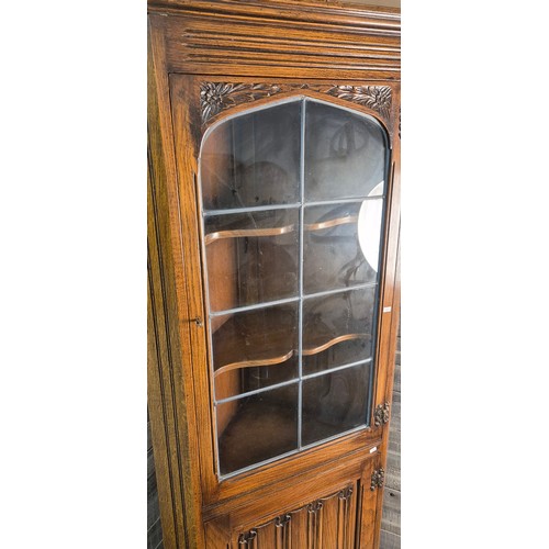 255 - A vintage Old Charm corner cabinet [181x75.39.5cm]